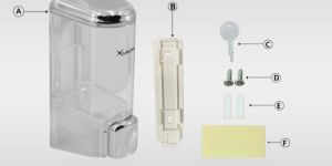 Soap Dispenser Viking Brand 500ml Capacity 1yr Warranty