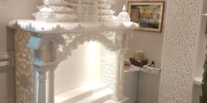 White Marble Home Temple