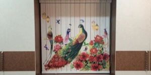 Peacock Printed Polyester Window Blinds