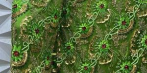 African George Fabric Hand Embroidered