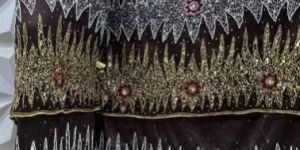 Beaded African George Fabric