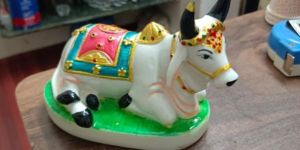 Marble Nandi Statue