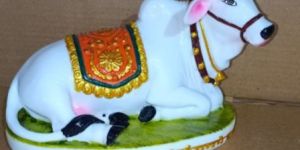 Marble Cow Statue