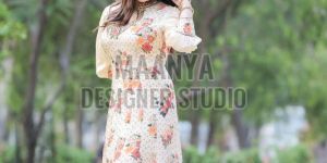 Ladies Embroidered Kalidar Gown