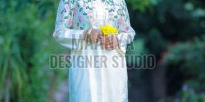 Ladies Silk Resham Kurta with Pant