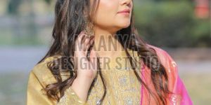 Ladies Silk Suit with Banarasi Dupatta