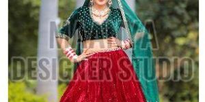 Ladies Velvet Bridal Lehenga
