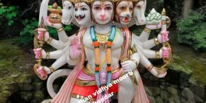 Marble Panchmukhi Hanuman Statue