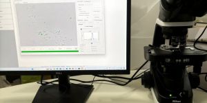 Particle Size Analyzer of Disperse Solid Particles (Microscope)