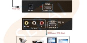 Serai HDMI to Audio Video Converter with Scaler