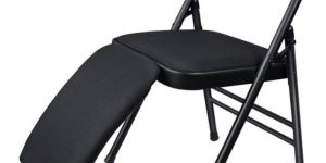 Folding Yoga Chair with Non Slip Feet Covers for Flexibility and Strength Training