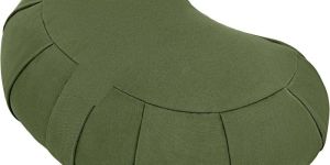 Meditation Cushion Half-Moon Yoga Pillow Organic Cotton