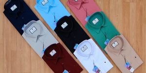 Mens Cotton Oxford Plain Shirt