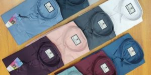 Mens Satin Lycra Plain Shirt