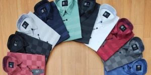 Mens Satin Striped Shirt