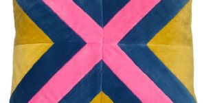 Velvet Cross Design Pillow Case