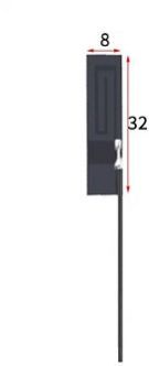 4G 2dBi Flexible Internal Antenna with 1.13mm Cable (L - 10 CM) + UFL Connector