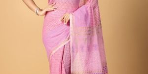 Block Printed Cotton Sarees
