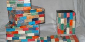 MDF Bone Storage Box and Coaster Set