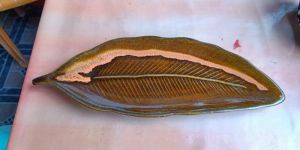 Ceramic Leaf Shape Plate