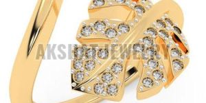 Adjustable Leaf Design Ring