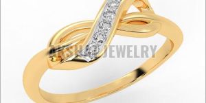 Infinity Diamond Gold Ring