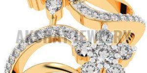 Twin Flower Designer Diamond Ring