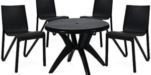 Hotel Black Table Chair Set