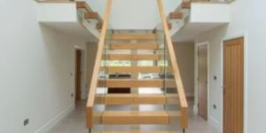 Polished Teak Wood Staircase Railing