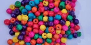 Colorful Round Wooden Beads