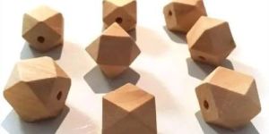 Hexagon Wooden Beads