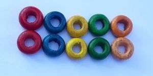 Multicolor Wooden Rings