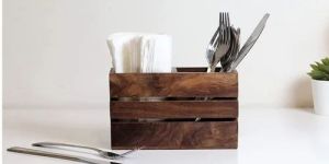 Wooden Cutlery Tissue Holder