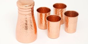 Copper Sugar Pot Glass Set