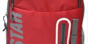 Red Printed Onstars School Bag