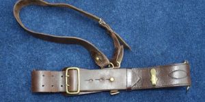 Army Uniform Sam Browne Leather Belt