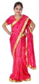 Magenta Kids Saree Fancy Dress Costume