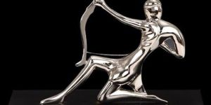 3D Human Figurine Holding Dhanushya Arrow in Hand ME 1123