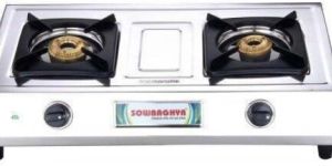 2 Burner Stainless Steel Gas Stove