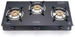 3 Burner Elite - Glass Top Gas Stove - SOWBAGHYA