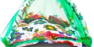 Laddu Gopal Cotton Mosquito Net Bed with Pillow