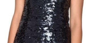 Glittery Party Black Dress for Women