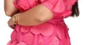 Unique Circular Block Pink Dress for Women