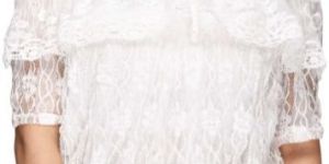 WHITE BOAT NECK TOP FOR WOMEN