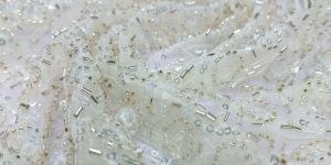 Heavy Beaded Lace Fabric & Sequined Mesh