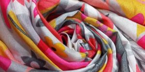 Printed Viscose Muslin Fabric