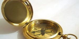 Nautical Brass Sundial Pocket Compass