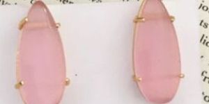 Viola Glass Stone Drop Earrings