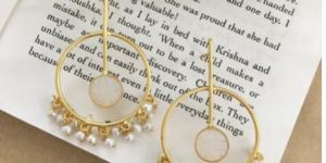 Waiza Long Drop Druzy Earrings