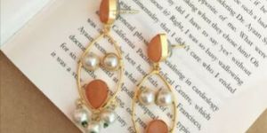 Zoya Raw Stone Druzy Earrings